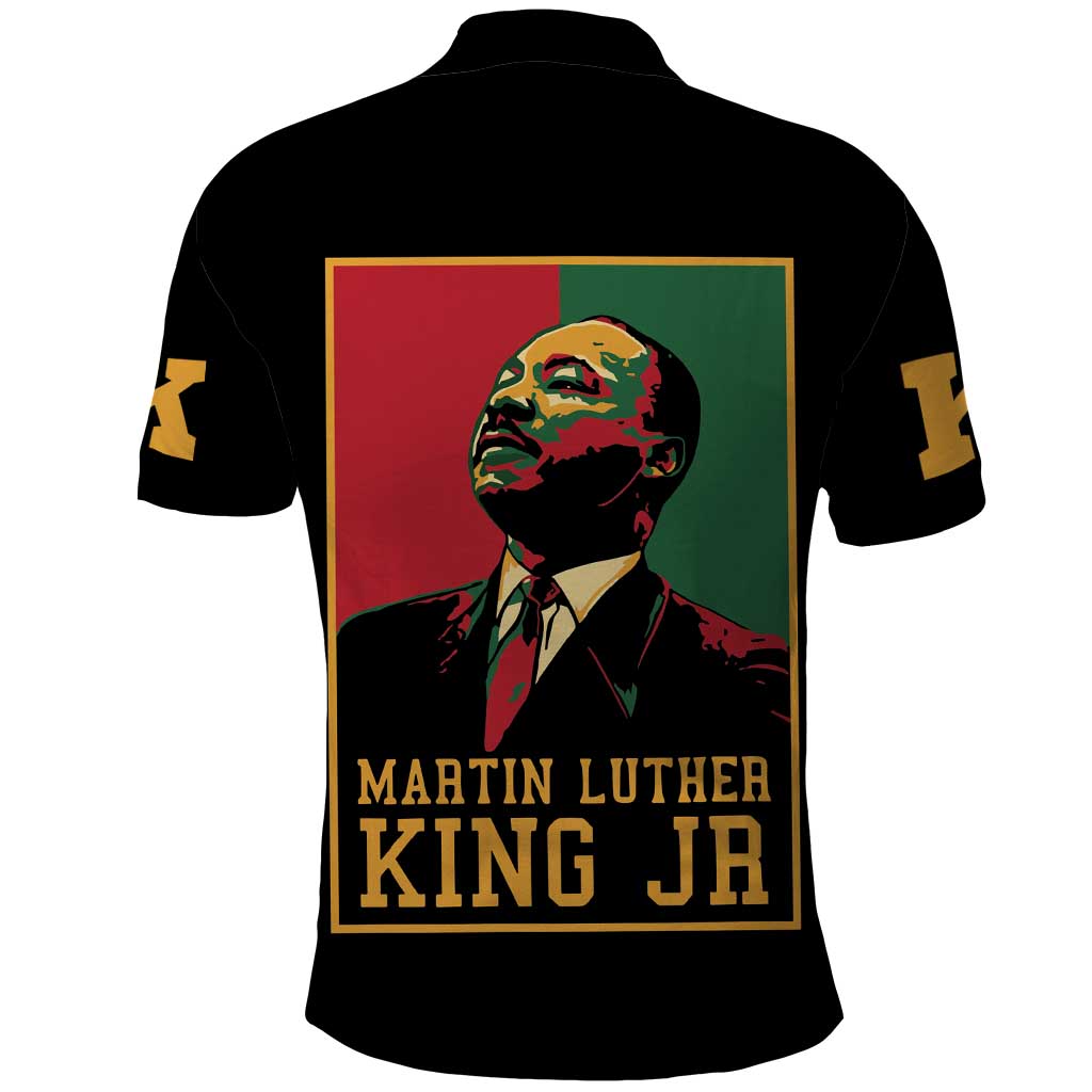 Martin Luther King Jr Polo Shirt MLK Retro Style