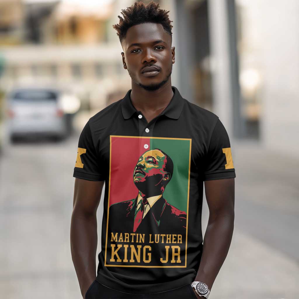 Martin Luther King Jr Polo Shirt MLK Retro Style