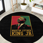 Martin Luther King Jr Round Carpet MLK Retro Style