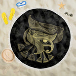 Afro Egypt Beach Blanket Horus Eyes Egyptian God