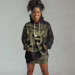 Afro Egypt Hoodie Dress Horus Eyes Egyptian God