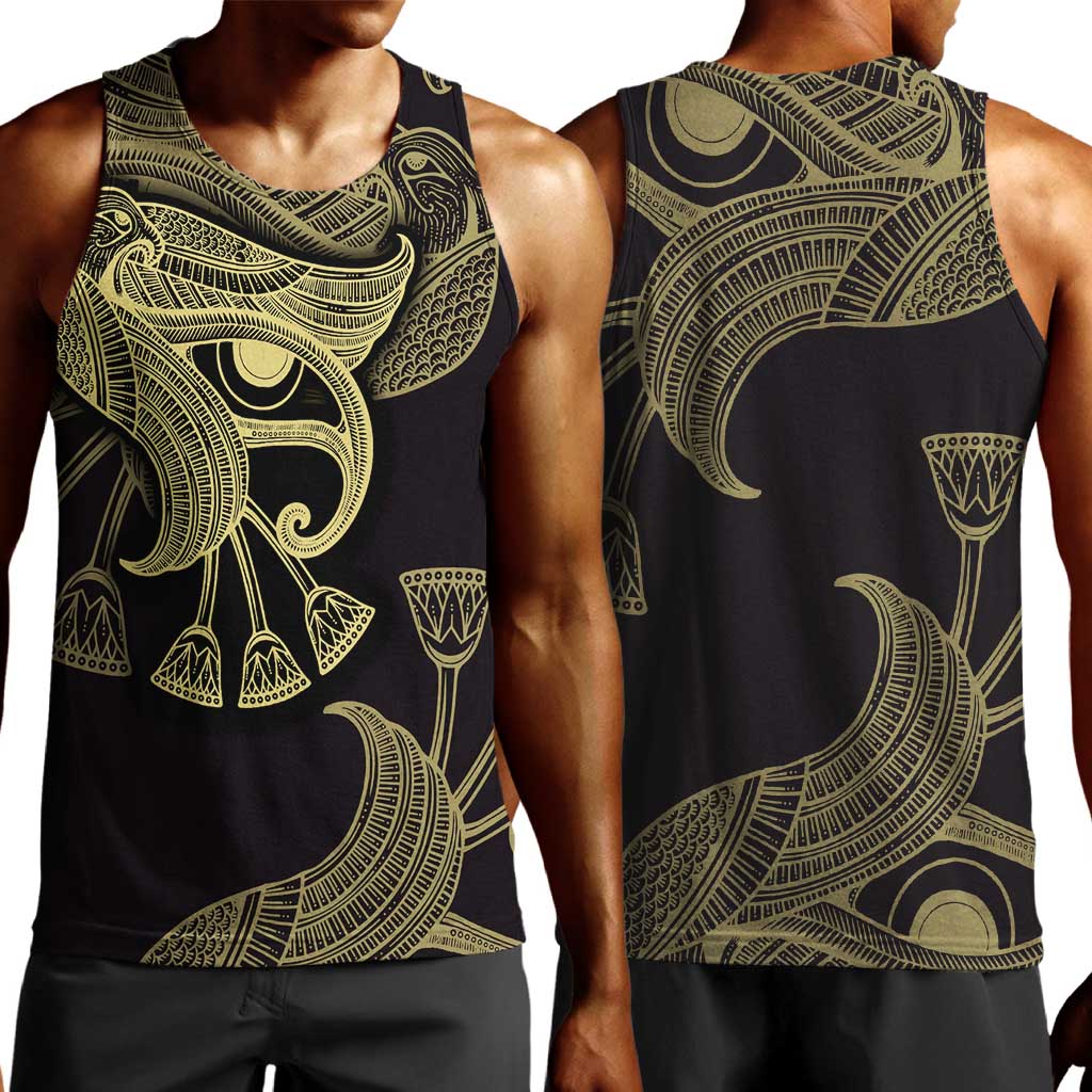 Afro Egypt Men Tank Top Horus Eyes Egyptian God