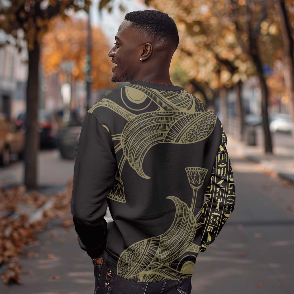 Afro Egypt Sweatshirt Horus Eyes Egyptian God