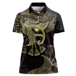 Afro Egypt Women Polo Shirt Horus Eyes Egyptian God