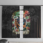 African American Civil Rights Leaders Window Curtain Heritage in Frames Photography