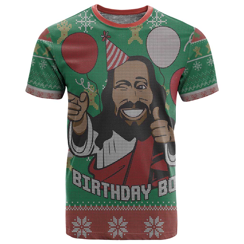 African Birthday Boy Jesus T shirt Afro Christmas