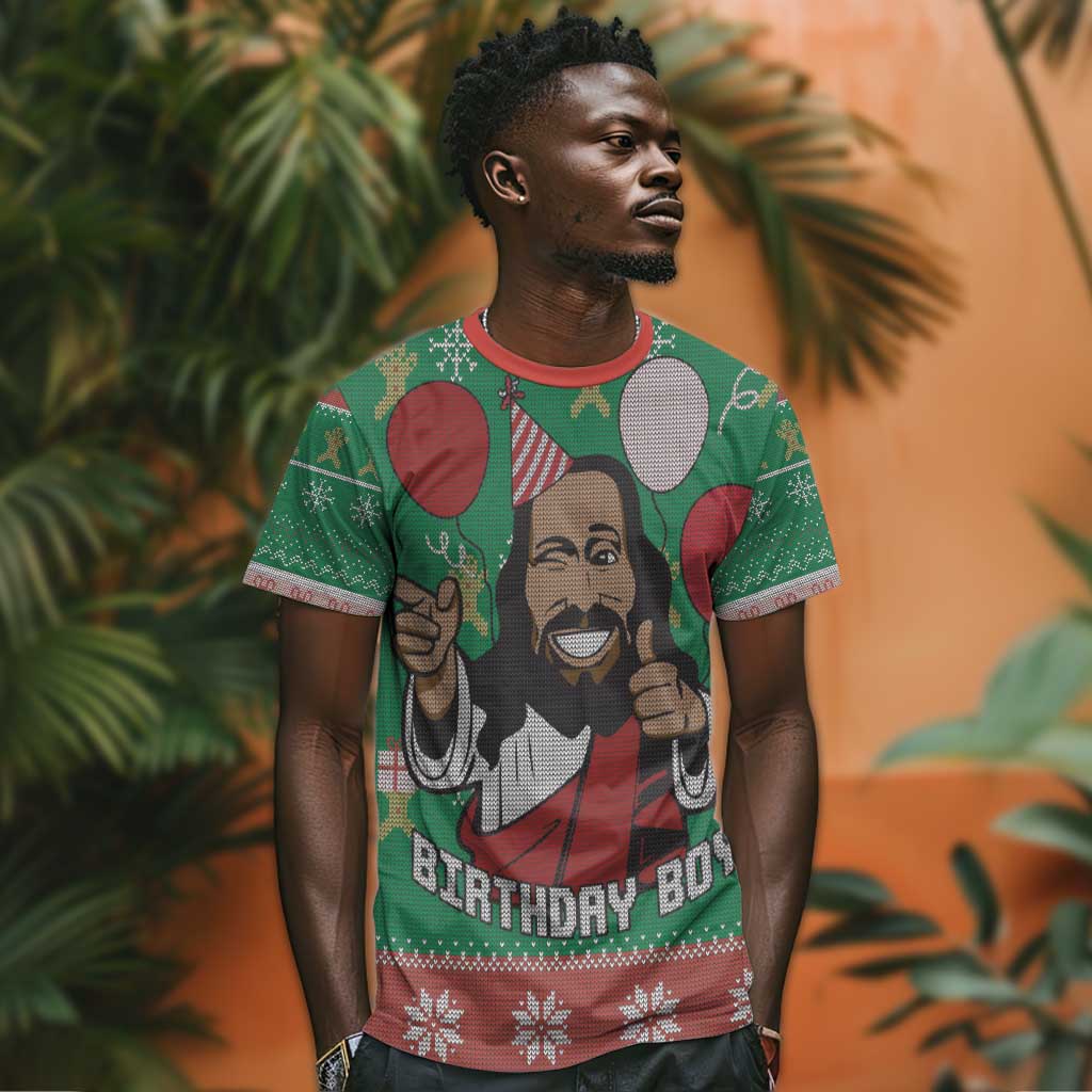 African Birthday Boy Jesus T shirt Afro Christmas