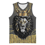 Personalized Black and Gold Lion Africa Basketball Jersey - African Pride