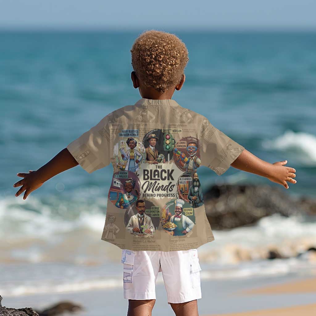 Africa Black Invention Kid Hawaiian Shirt The Black Minds Behind Progress