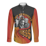Civil Rights Leaders African American Long Sleeve Button Shirt No Struggle No Progress