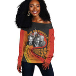 Civil Rights Leaders African American Off Shoulder Sweater No Struggle No Progress