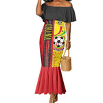 Ghana Soccer Mermaid Dress Black Stars Football - Road To Champion