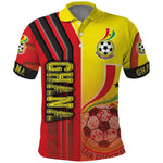 Ghana Soccer Polo Shirt Black Stars Football - Road To Champion