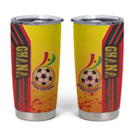 Ghana Soccer Tumbler Cup Black Stars Football - Road To Champion