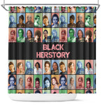 Afro Black Herstory Shower Curtain African Women History
