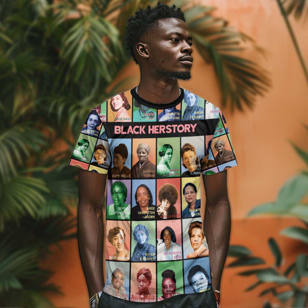 Afro Black Herstory T shirt African Women History