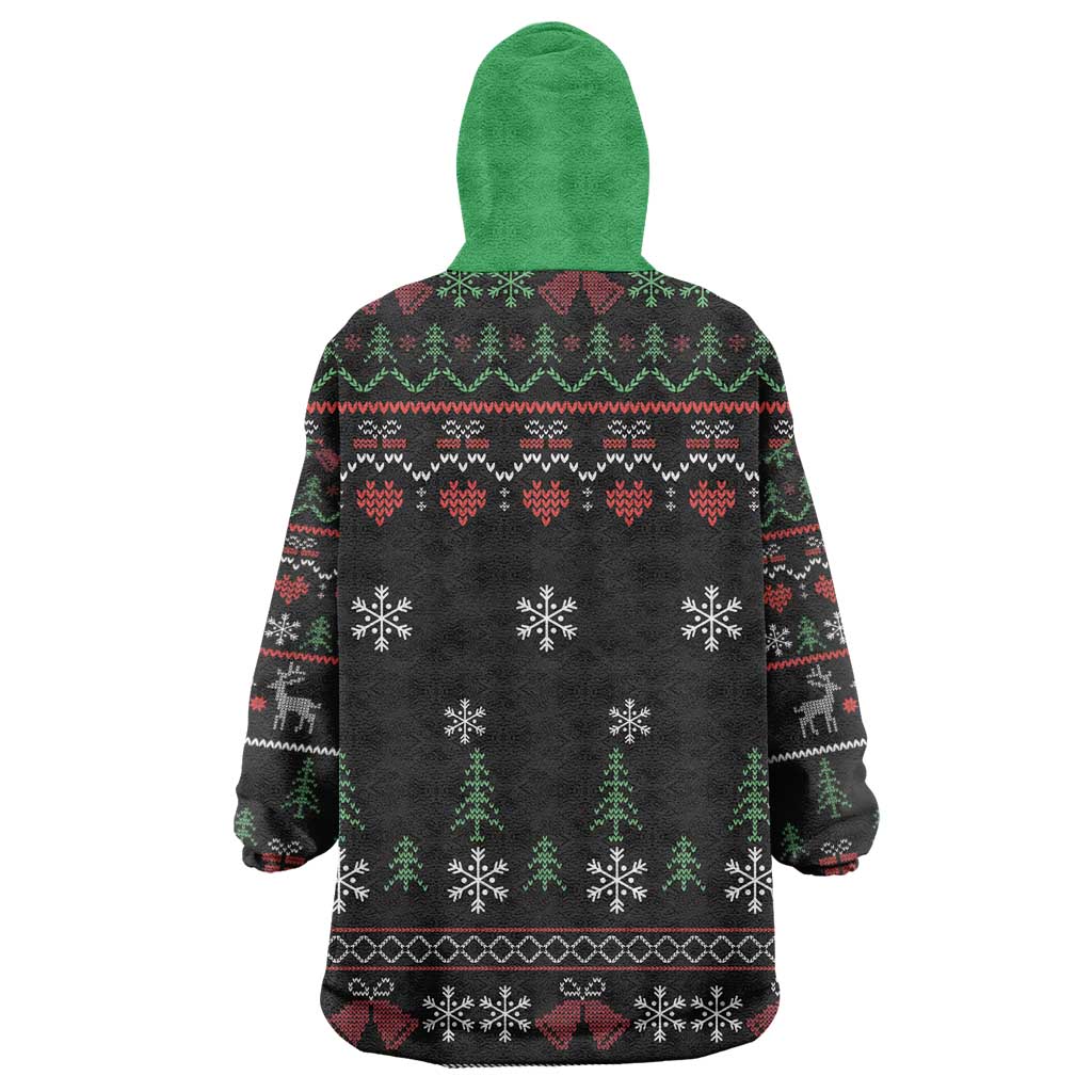 Santa Claus African Christmas Kid Wearable Blanket Hoodie Traditional Costume