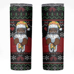 Santa Claus African Christmas Skinny Tumbler Traditional Costume