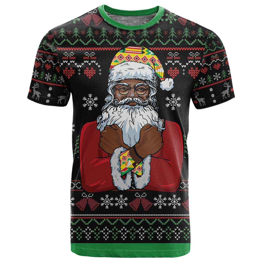 Santa Claus African Christmas T shirt Traditional Costume