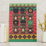 Black Nutcrackers Canvas Wall Art Afro Christmas