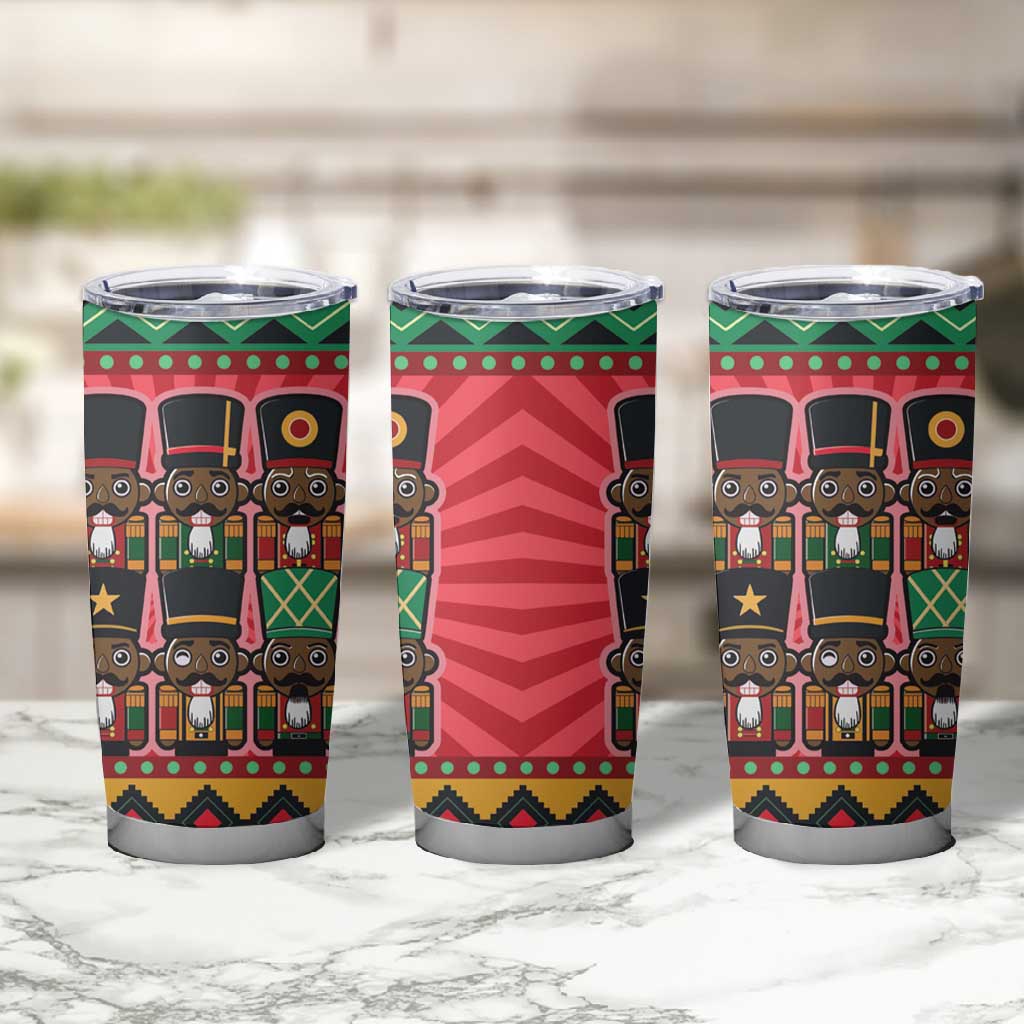 Black Nutcrackers Tumbler Cup Afro Christmas