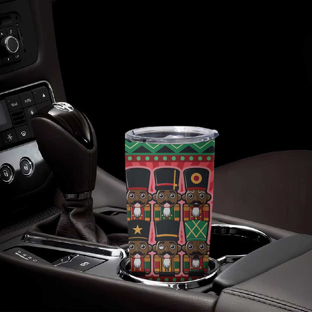 Black Nutcrackers Tumbler Cup Afro Christmas