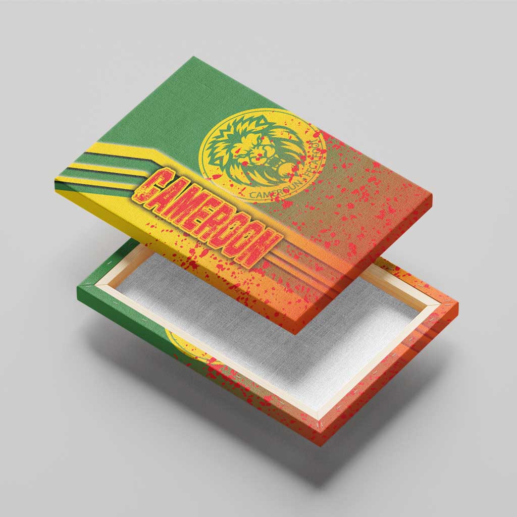 Cameroon Soccer Canvas Wall Art Indomitable Lions Football - Road To Champion
