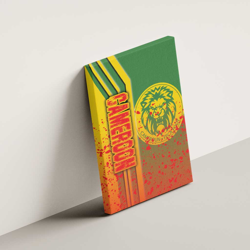 Cameroon Soccer Canvas Wall Art Indomitable Lions Football - Road To Champion