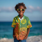 Cameroon Soccer Kid Hawaiian Shirt Indomitable Lions Football - Road To Champion
