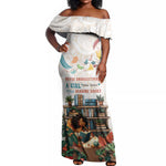 Never Underestimate A Girl Who Loves Reading Books Off Shoulder Maxi Dress African Book Lovers