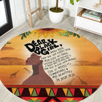 Dear Black Girl Round Carpet African Pride Black Women