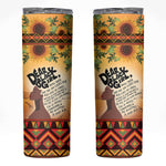 Dear Black Girl Skinny Tumbler African Pride Black Women