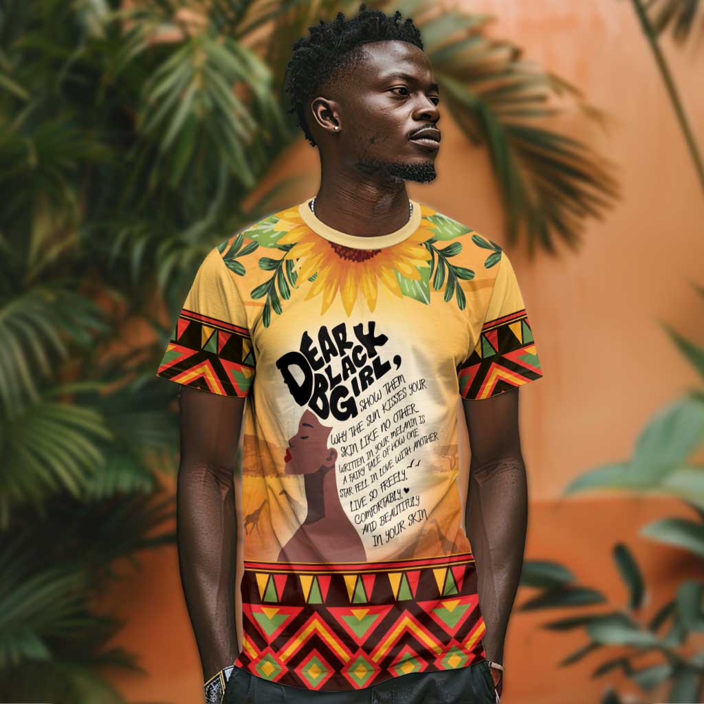 Dear Black Girl T shirt African Pride Black Women
