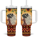 Dear Black Girl Tumbler With Handle African Pride Black Women