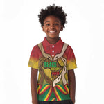 Black History Month Kid Polo Shirt I Am Black