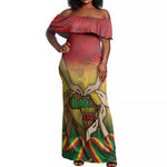 Black History Month Off Shoulder Maxi Dress I Am Black