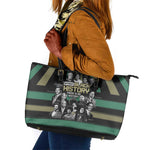 Black History Month Leather Tote Bag Civil Rights Leaders