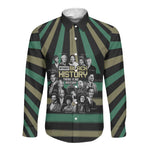 Black History Month Long Sleeve Button Shirt Civil Rights Leaders