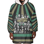 Black History Month Wearable Blanket Hoodie Civil Rights Leaders