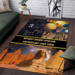 Afro Egyptian Pyramids Area Rug Ancient African Achievements Galaxy