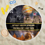 Afro Egyptian Pyramids Beach Blanket Ancient African Achievements Galaxy