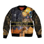 Afro Egyptian Pyramids Bomber Jacket Ancient African Achievements Galaxy