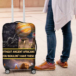 Afro Egyptian Pyramids Luggage Cover Ancient African Achievements Galaxy