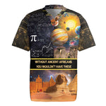 Afro Egyptian Pyramids Rugby Jersey Ancient African Achievements Galaxy
