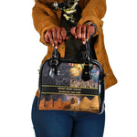 Afro Egyptian Pyramids Shoulder Handbag Ancient African Achievements Galaxy