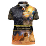 Afro Egyptian Pyramids Women Polo Shirt Ancient African Achievements Galaxy
