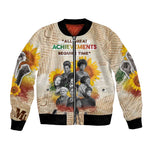 African Achievements Bomber Jacket Civil Rights Female Leaders Sunflower