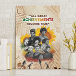 African Achievements Canvas Wall Art Civil Rights Female Leaders Sunflower