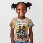 African Achievements Kid T shirt Civil Rights Female Leaders Sunflower