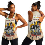 African Achievements Women Racerback Tank Civil Rights Female Leaders Sunflower